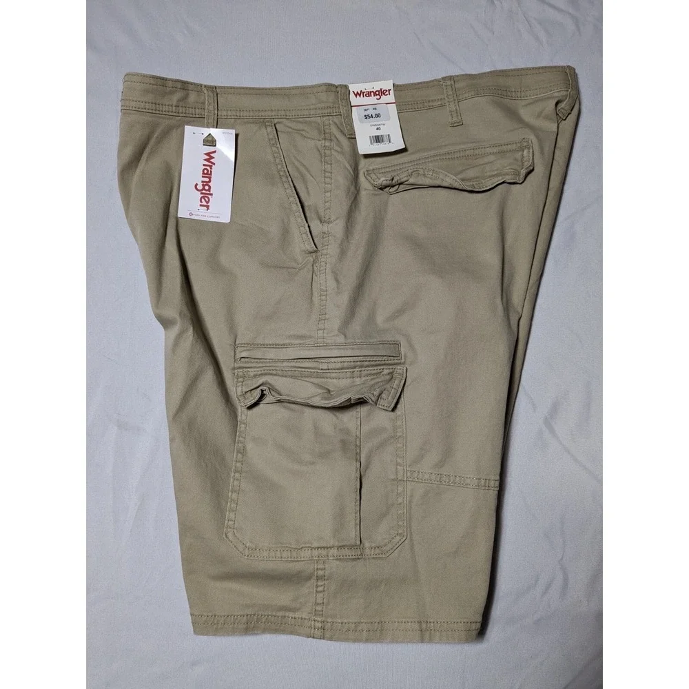 WRANGLER RELAXED FIT Men Size 40 Cotton Stretch Khaki 11